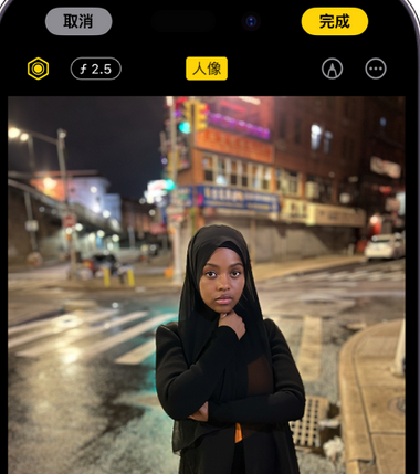 湖南苹果15服务店分享如何在iPhone15系列机型拍摄照片中添加人像效果 